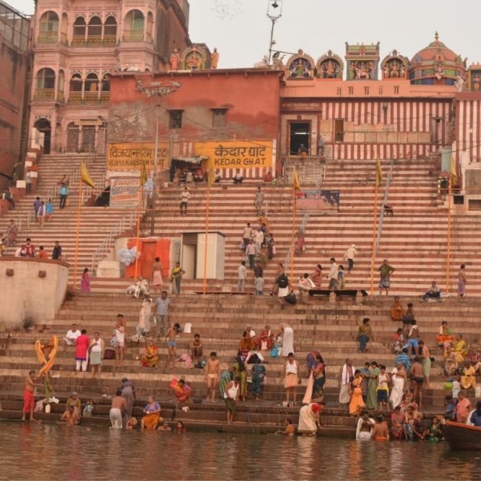 Bathing in Varanasi